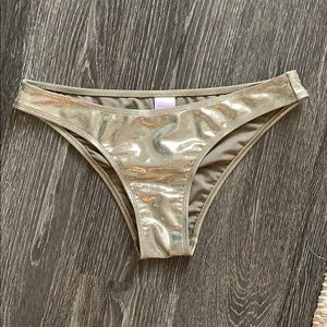 Metallic swim bottoms
